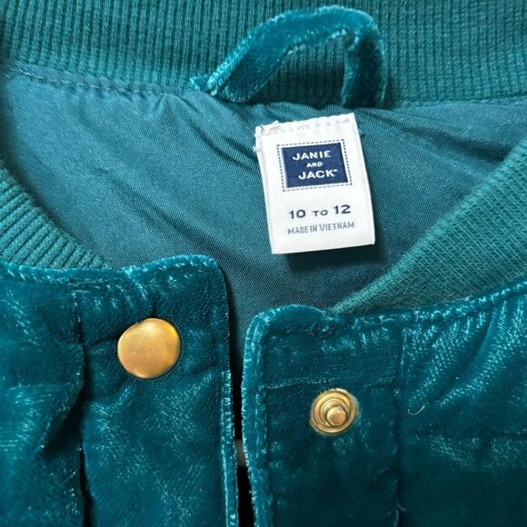 Kids Teal Puffer Jacket - Picture 5 of 6